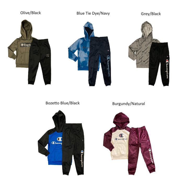 Champion Boy's Heavyweight Polyester Hoodie & Jogger Set