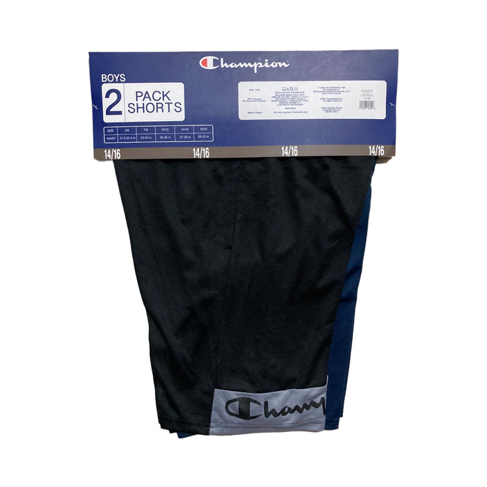 Champion Boy's Moisture Wicking UPF 30 Quick Dry Active Shorts, 2 Pack