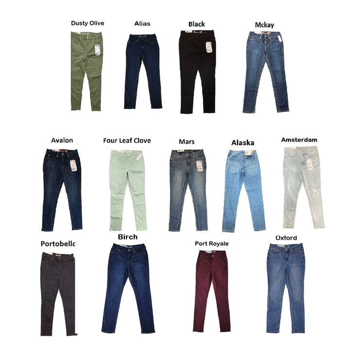 Seven7 Women's Tummyless High Rise Slimming Control Panel Skinny Jeans