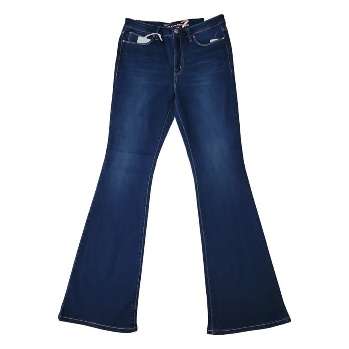 Seven7 Ladies Slimming Silhouette Premium Soft Stretch Denim Slim Flare Jean