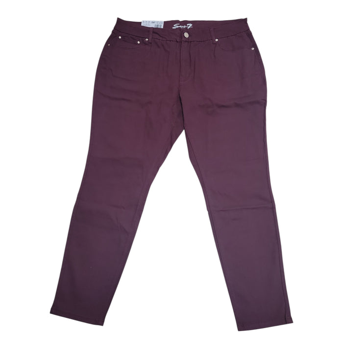 Seven7 Women's Tummyless Inner Slimming Stretch High Rise Jean