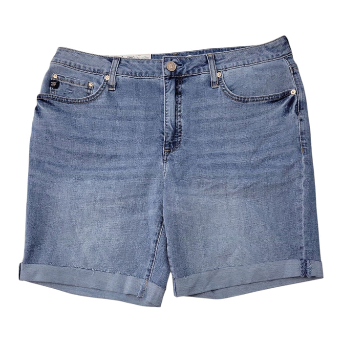 Seven7 Women's Bermuda Mid Rise Stretch Denim Short