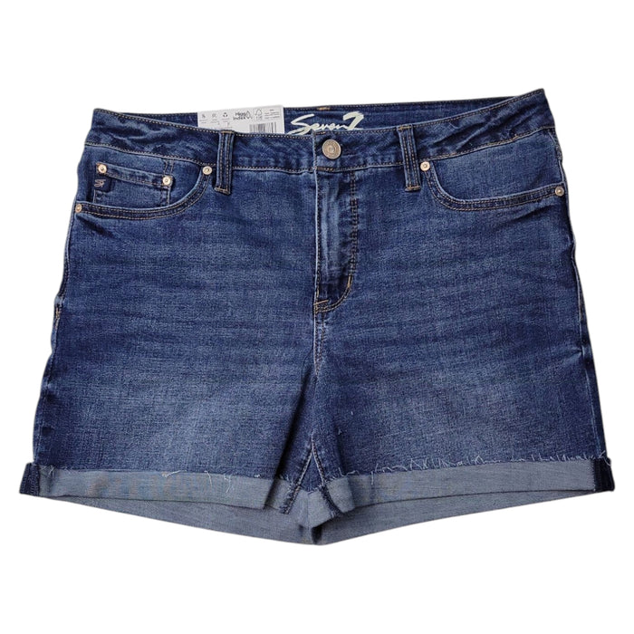 Seven7 Women's Mid-Rise Comfort Stretch Weekend Short