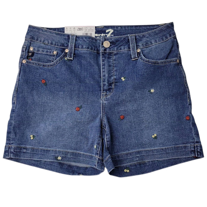 Seven7 Women's Mid-Rise Comfort Stretch Weekend Short