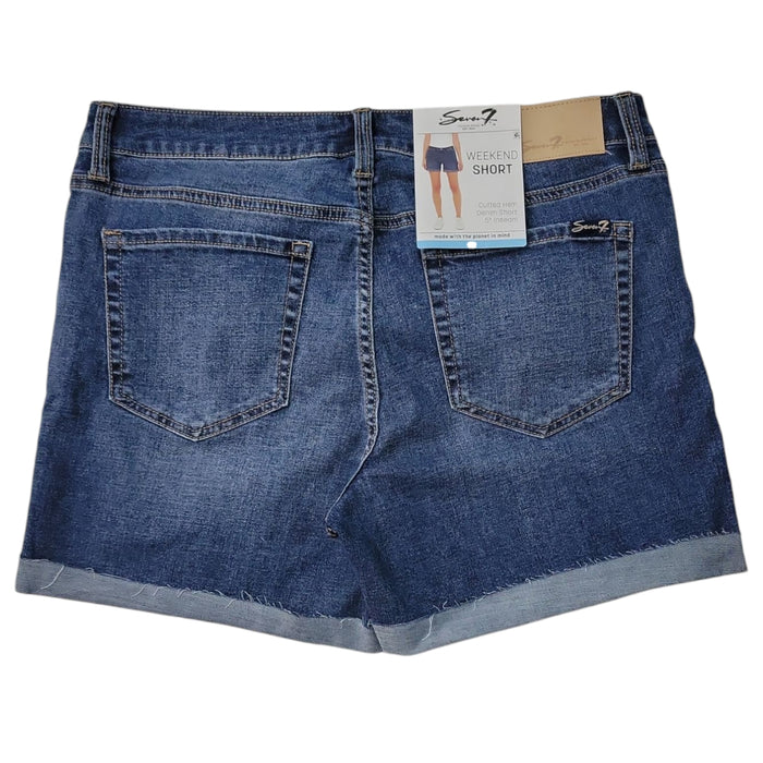 Seven7 Women's Mid-Rise Comfort Stretch Weekend Short