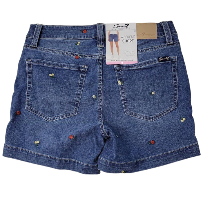 Seven7 Women's Mid-Rise Comfort Stretch Weekend Short