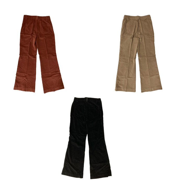 Marrakech Women's Fargo Stretch Corduroy High Rise Flare Pants