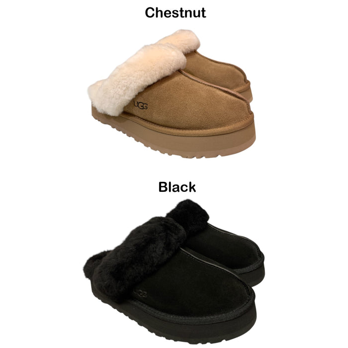 UGG Women's Disquette Backless Sheepskin & Wool Slipper, 1122550