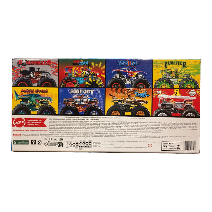 Hot Wheels 1:64 Scale Monster Trucks Live, 8-Pack