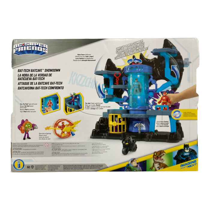 Fisher Price Imaginext DC Super Friends Bat-Tech Bat Cave Showdown ...