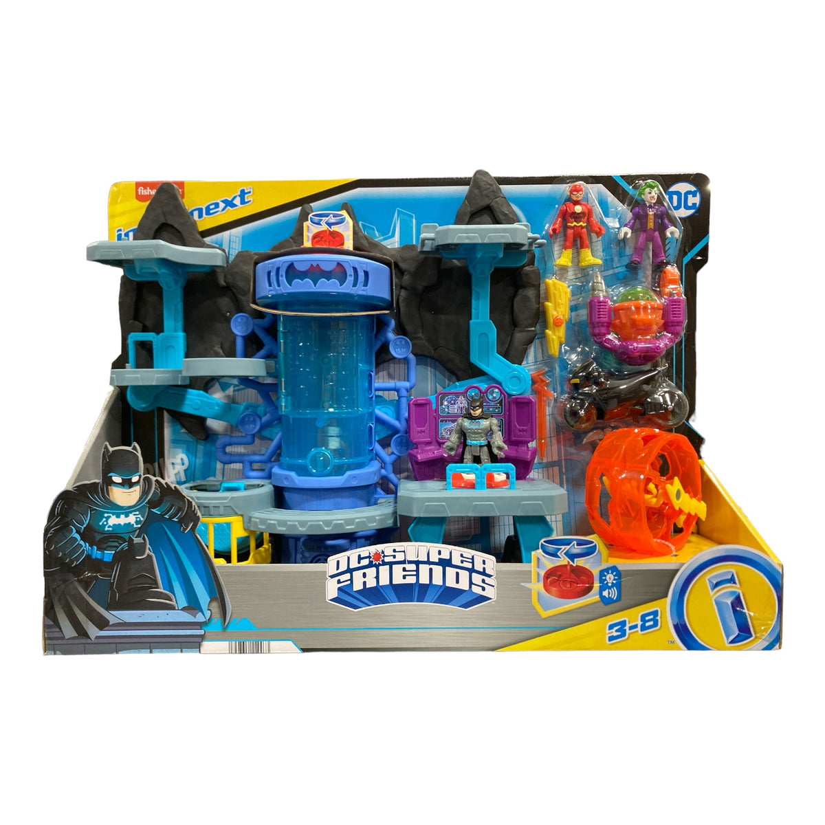 Fisher Price Imaginext DC Super Friends Bat-Tech Bat Cave Showdown ...