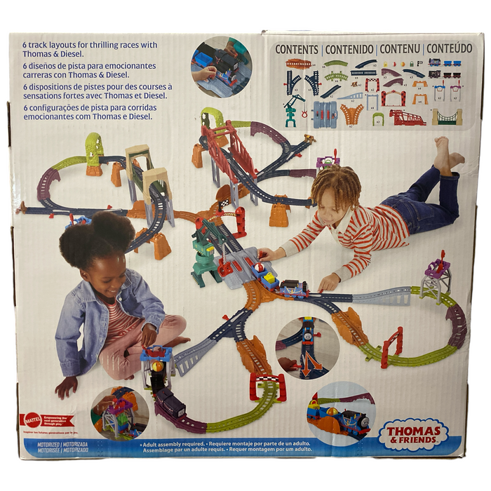 Fisher-Price Thomas & Friends Train Diesel Raceway, 80+pcs