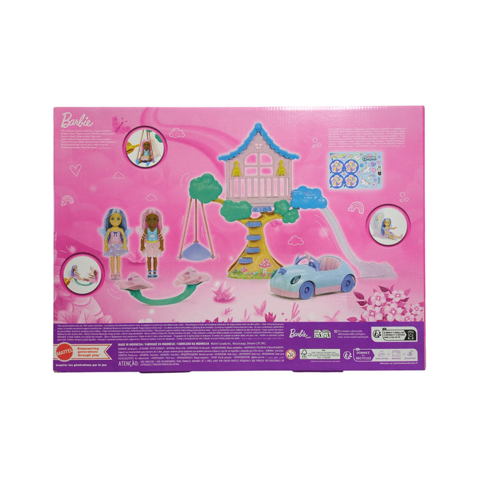 Barbie Fantasy Treehouse Playset with 2 Chelsea Dolls and Car
