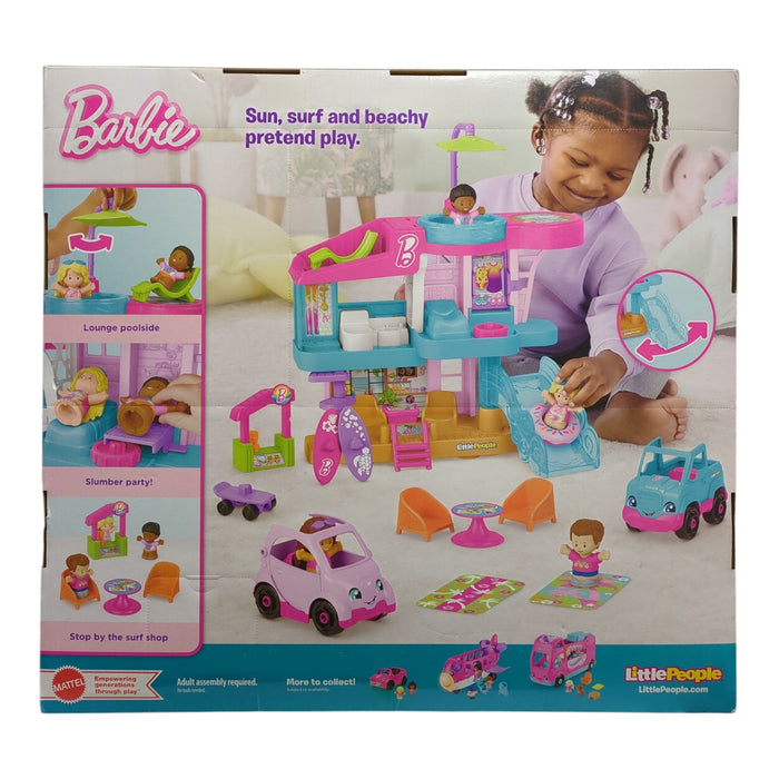 Fisher-Price Little People Barbie Beach House Playset, 18pc