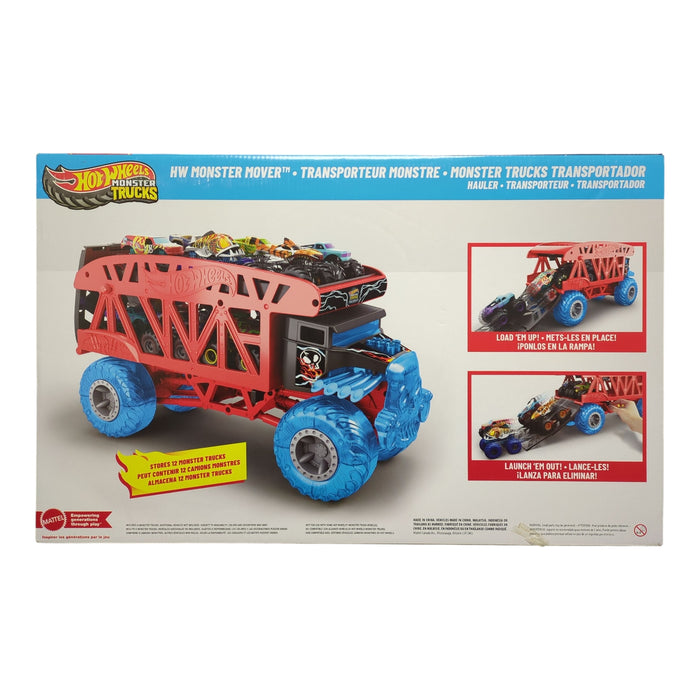 Hot Wheels Monster Trucks Monster Mover Hauler & Trucks Bundle