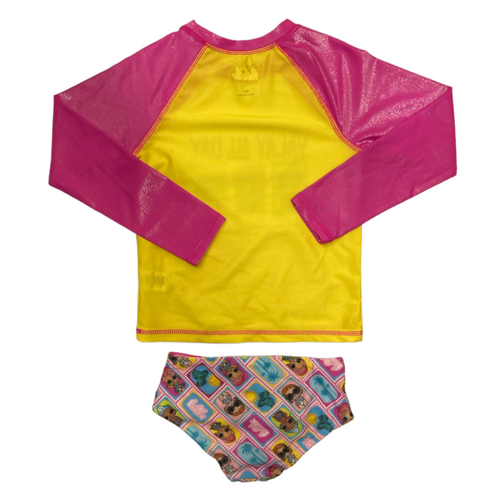 LOL Surprise Girl s 2 Piece Long Sleeve Rash Guard Swim Set Ewirelessgear