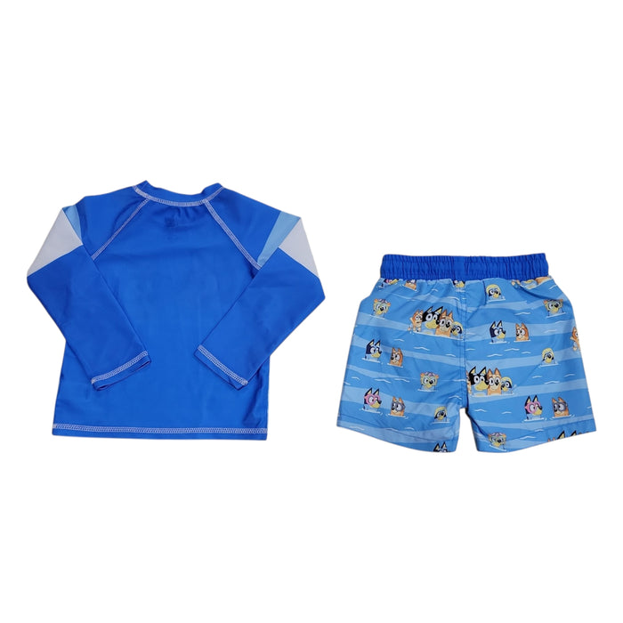 Character Toddler Boys 2-Piece Rashguard and Swim Trunk Set