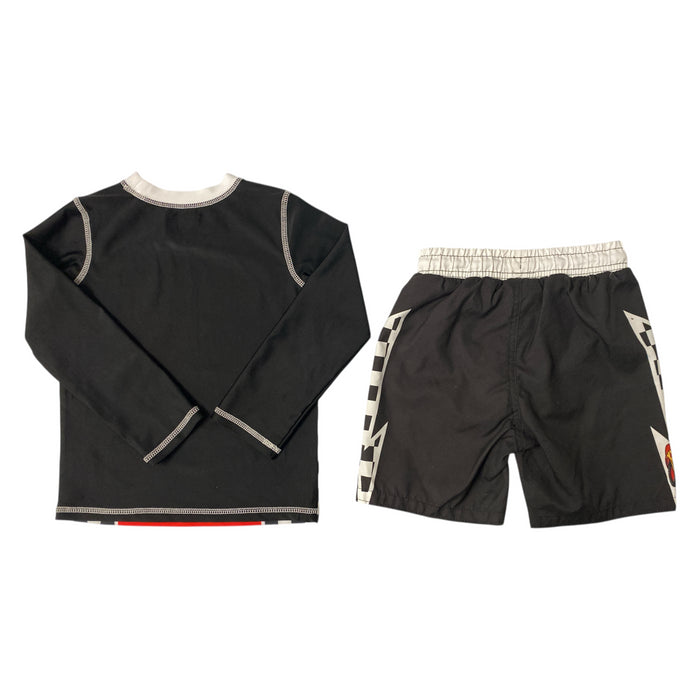 Character Toddler Boys 2-Piece Rashguard and Swim Trunk Set