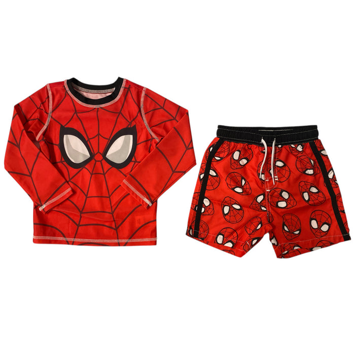 Character Toddler Boys 2-Piece Rashguard and Swim Trunk Set