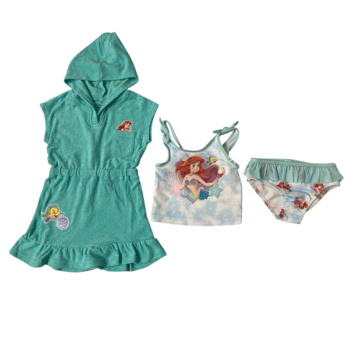 Character Toddler Girl's 2-Piece Coverup and Swimsuit Set