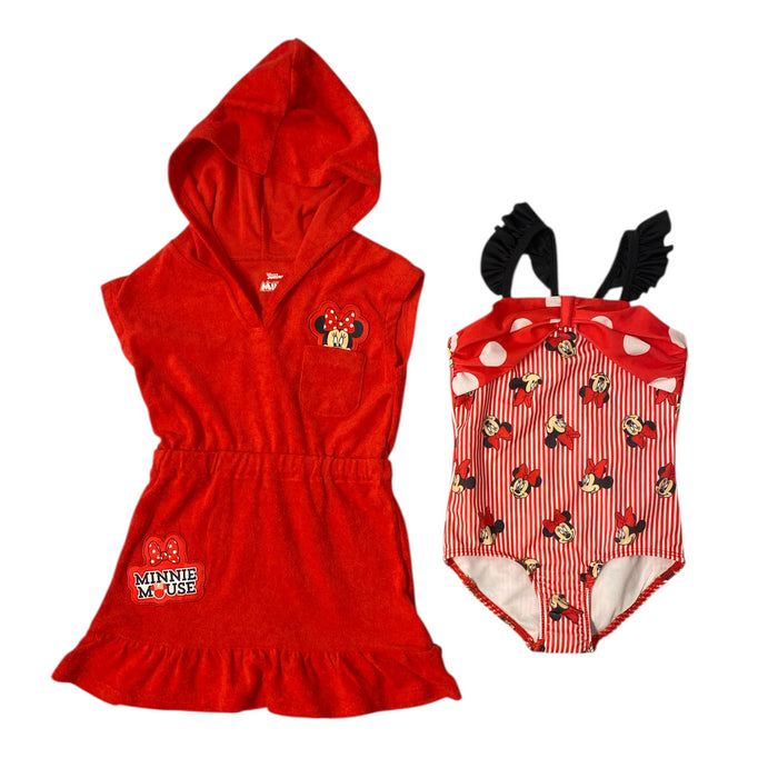 Character Toddler Girl's 2-Piece Coverup and Swimsuit Set