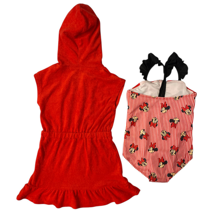 Character Toddler Girl's 2-Piece Coverup and Swimsuit Set