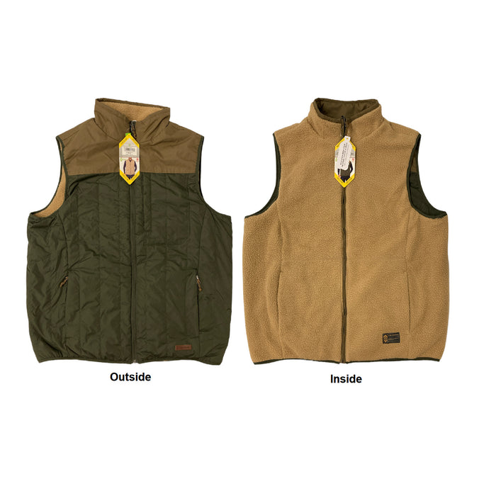 Free Country Men's Alpine Chest Pocket Reversible Outdoor Vest