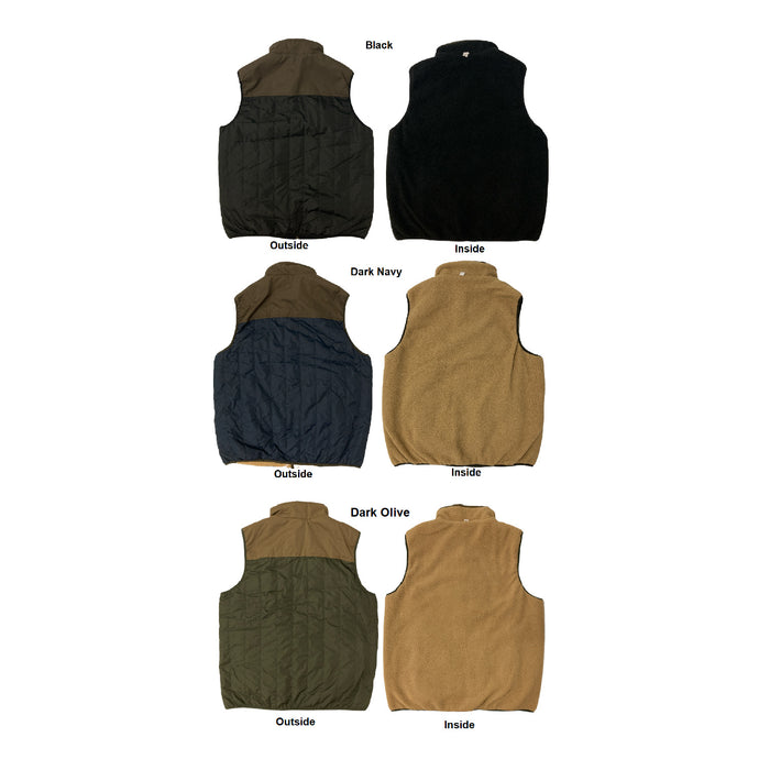 Free Country Men's Alpine Chest Pocket Reversible Outdoor Vest