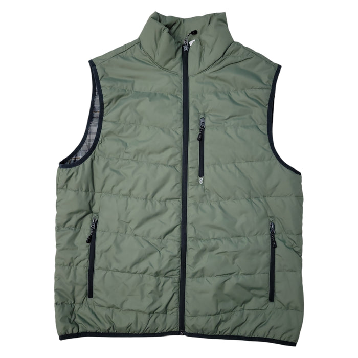 Free Country Men's Zippered Pockets Stand Collar Puffer Vest