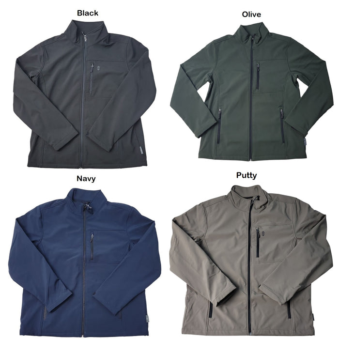 Free Country Men's Stretch Wind & Water Resistant Softshell Jacket