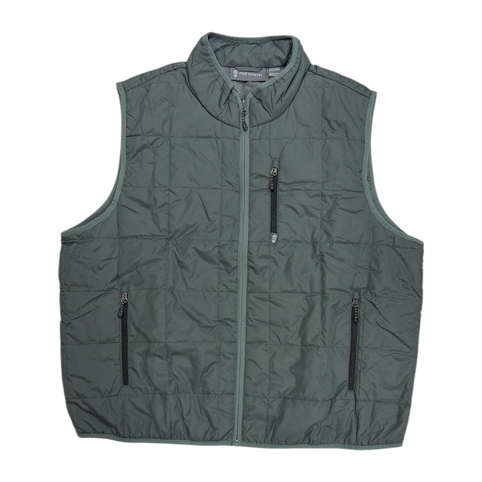 Free Country Men's Wind-Resistant Relaxed Fit Quilted Vest