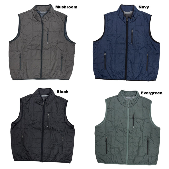 Free Country Men's Wind-Resistant Relaxed Fit Quilted Vest