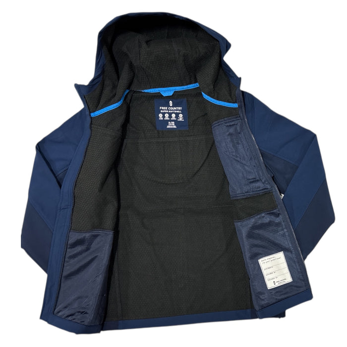 Free Country Boy's 4-Way Stretch Water & Wind Resistant Softshell Jacket