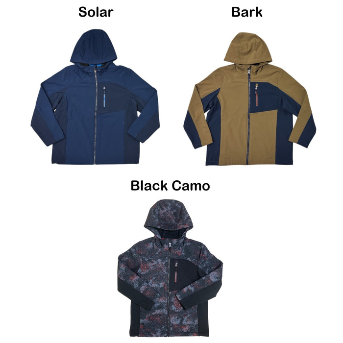 Free Country Boy's 4-Way Stretch Water & Wind Resistant Softshell Jacket