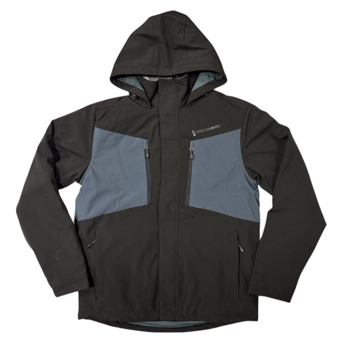 Free Country Men's 3 Bonded Layer Softshell Snow Jacket, 521-MOF2248S