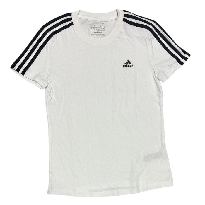 Adidas Women's 100% Cotton Essentials Slim 3-Stripes T-Shirt