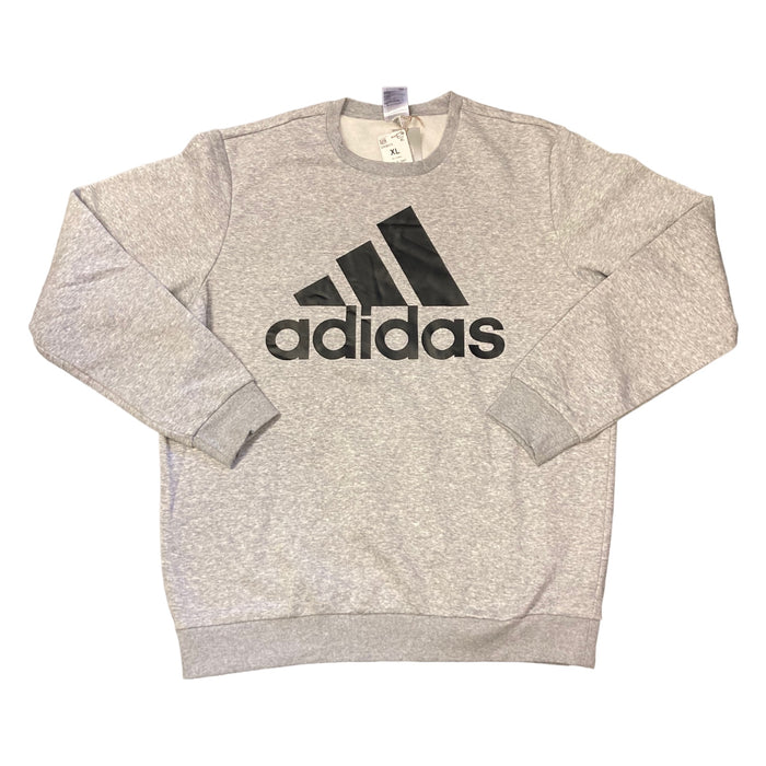 Adidas Men's Essentials Soft Fleece Big Logo Crewneck Sweatshirt