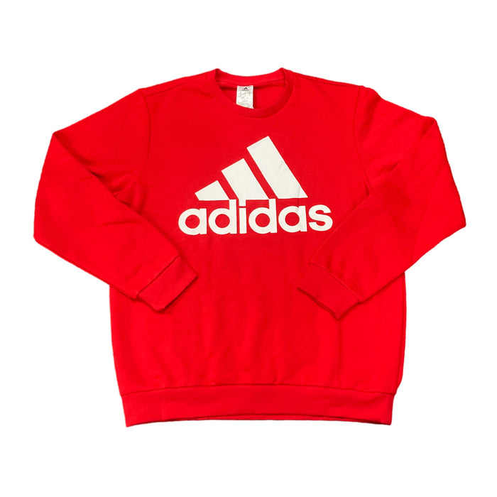 Adidas Men's Essentials Soft Fleece Big Logo Crewneck Sweatshirt