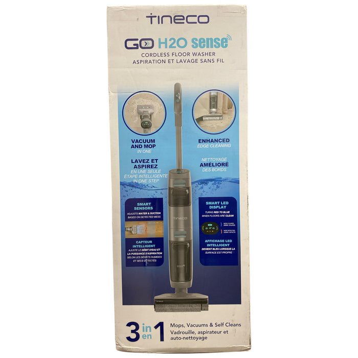 Tineco GO H2O SENSE Cordless Floor Washer with Mess Detection, Gray/Light Blue