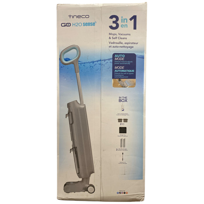 Tineco GO H2O SENSE Cordless Floor Washer with Mess Detection, Gray/Light Blue