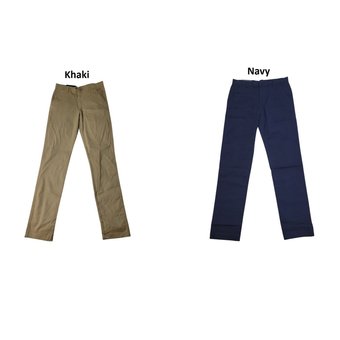 Nautica Young Men's Modern Fit Button & Zip Fly Uniform Pant