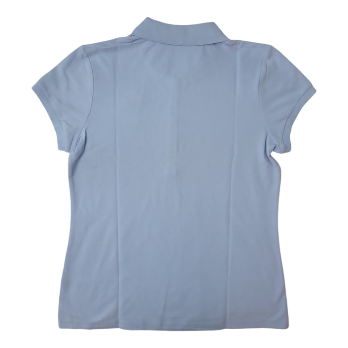 Nautica Girl's Short Sleeve Tagless Button Up Performance Uniform Polo