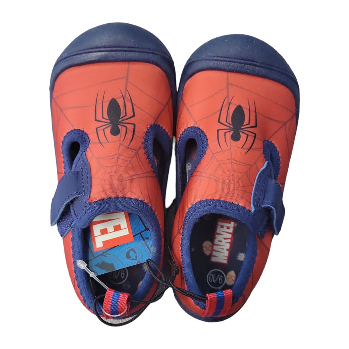 Ground Up Marvel Spiderman Boy's Pull On Velcro Water Shoe