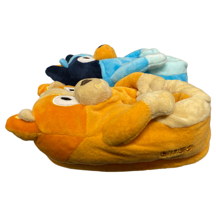 Bluey & Bingo Toddler Soft & Plush Step-In Slippers with Non-Slip Outsole