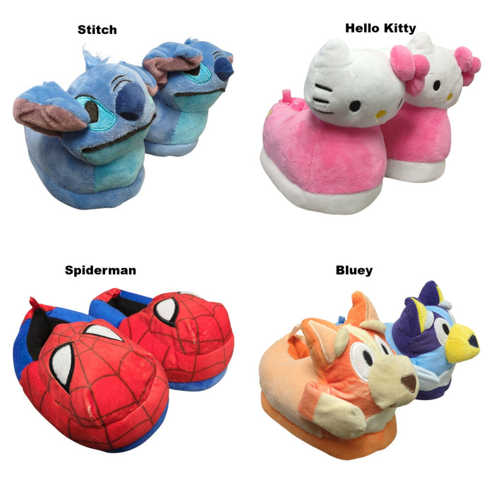 Licensed Character Unisex Kid's Plush Slip-Resistant Slipper