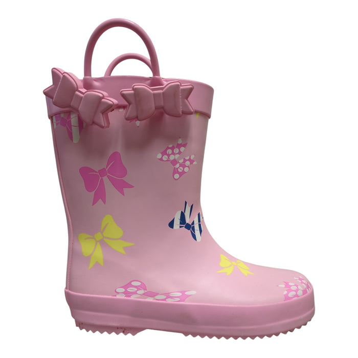 Member's Mark Toddler Girls Cotton Lined Rubber Rain Boot