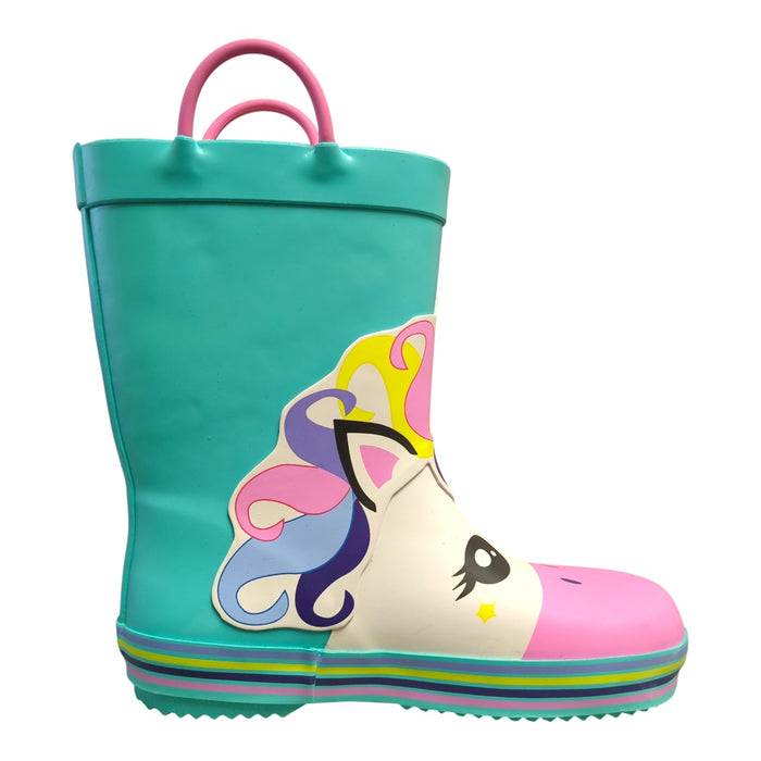 Member's Mark Toddler Girls Cotton Lined Rubber Rain Boot