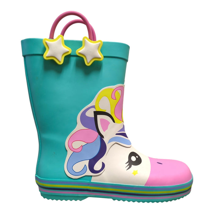 Member's Mark Toddler Girls Cotton Lined Rubber Rain Boot