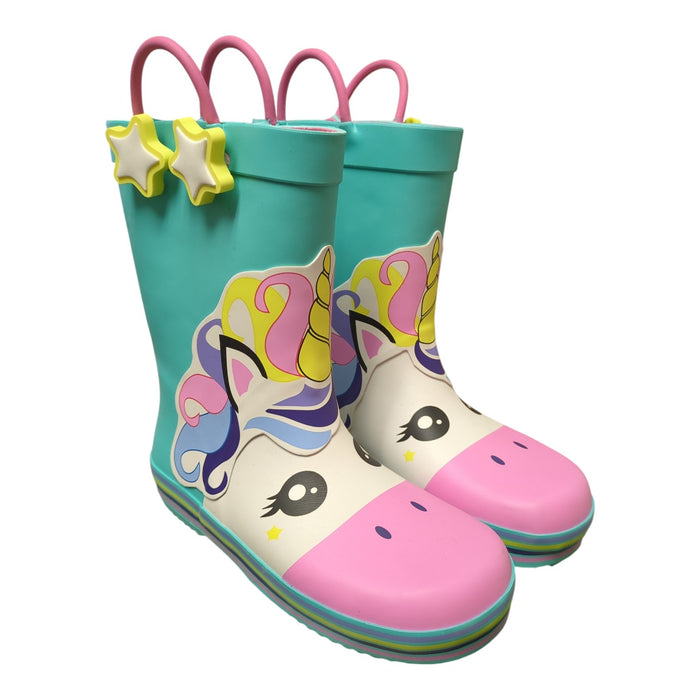 Member's Mark Toddler Girls Cotton Lined Rubber Rain Boot