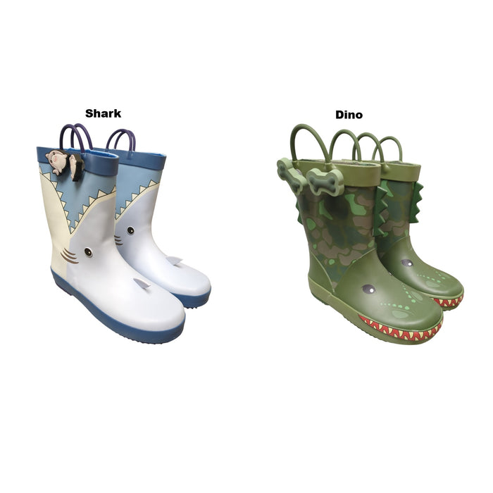 Member's Mark Toddler Boy's Waterproof Cotton Lined Rubber Rain Boot